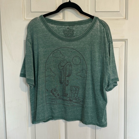 Goodie Two Sleeves XL Western tee womens - Picture 1 of 4